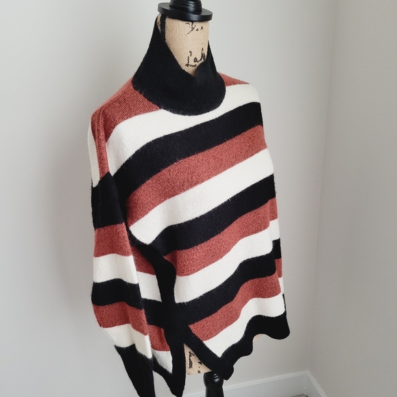 DKNY Striped High-Low Hem Sweater - Picture 10 of 10